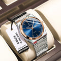 POEDAGAR Men's Stainless Steel Quartz Watch