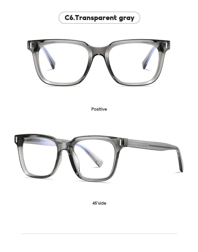 JMISUS Fashion Square Prescription Glasses