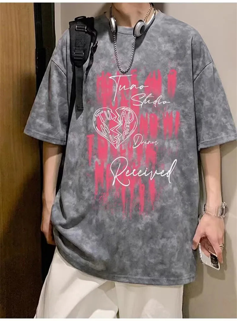 2026 Summer Men's Tie-Dye Graphic T-Shirt