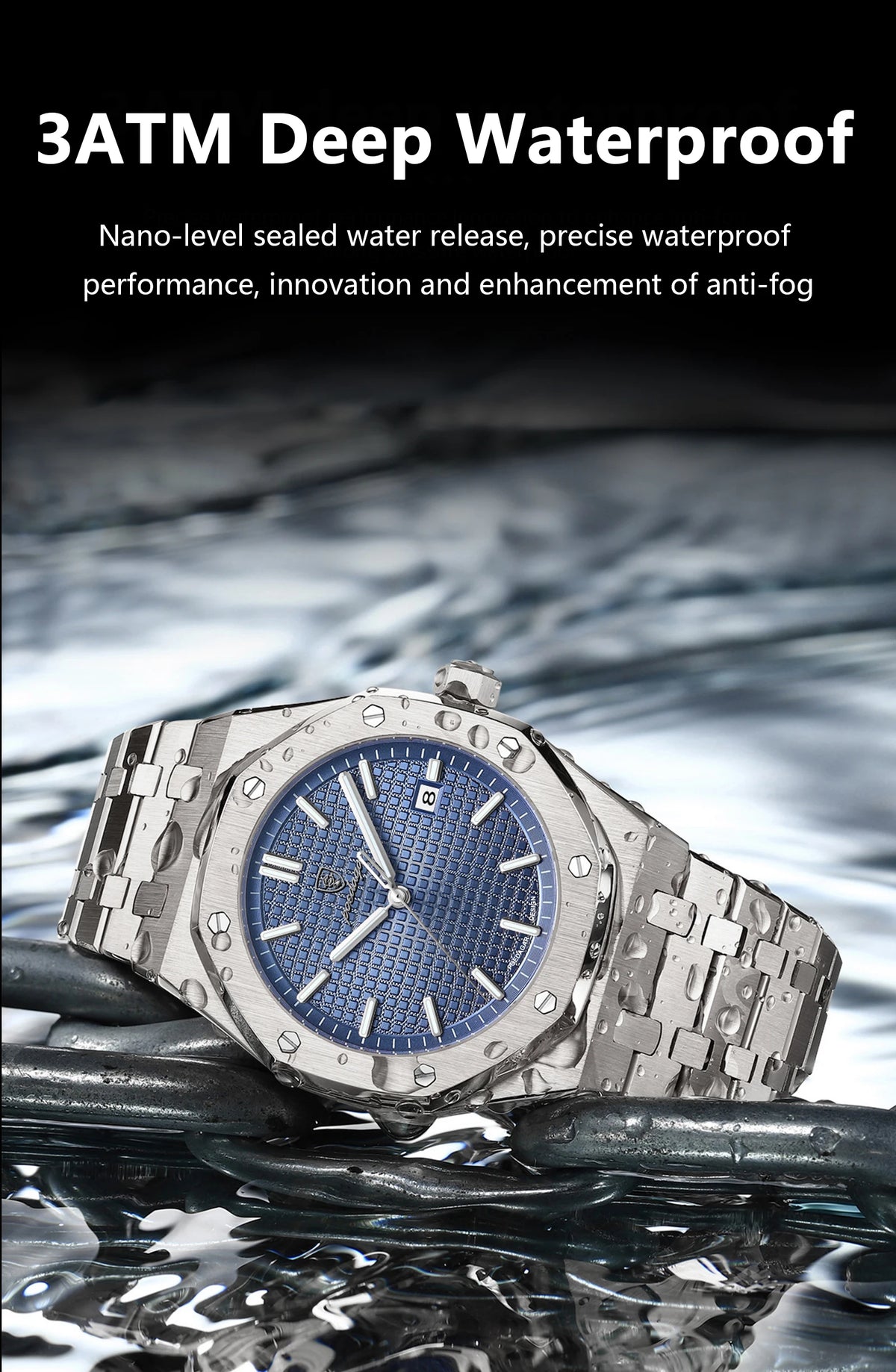 POEDAGAR Luxury Quartz watch