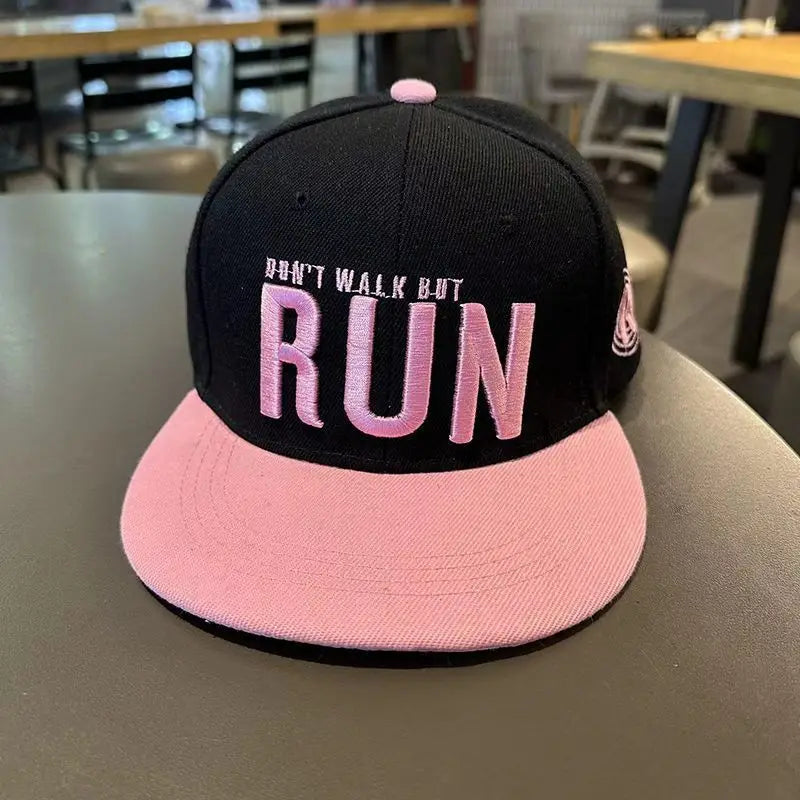 Youth Hip Hop Flat Brim Baseball Cap Outdoor Street Dance Hat for Men Fashion Snapback Adjustable Breathable Cotton