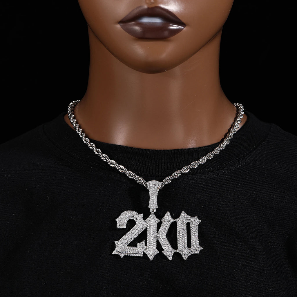 Custom horizontal iced out chain