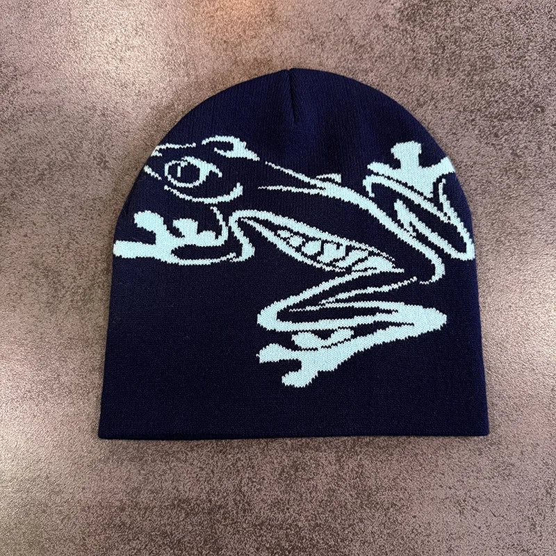 Star Pattern Knit Hat Jacquard Warm Beanies for Women Men Winter Autumn Outdoor Skullcap Skiing Hat Y2K Cold Hat Hip Hop Cycling