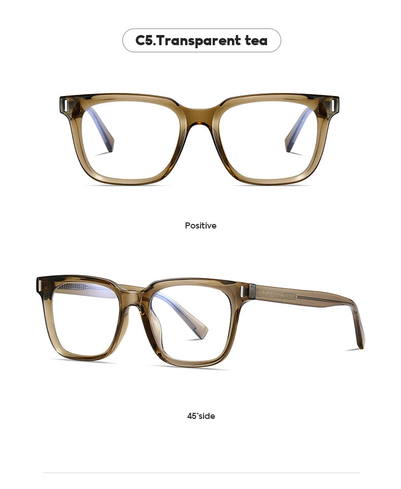 JMISUS Fashion Square Prescription Glasses