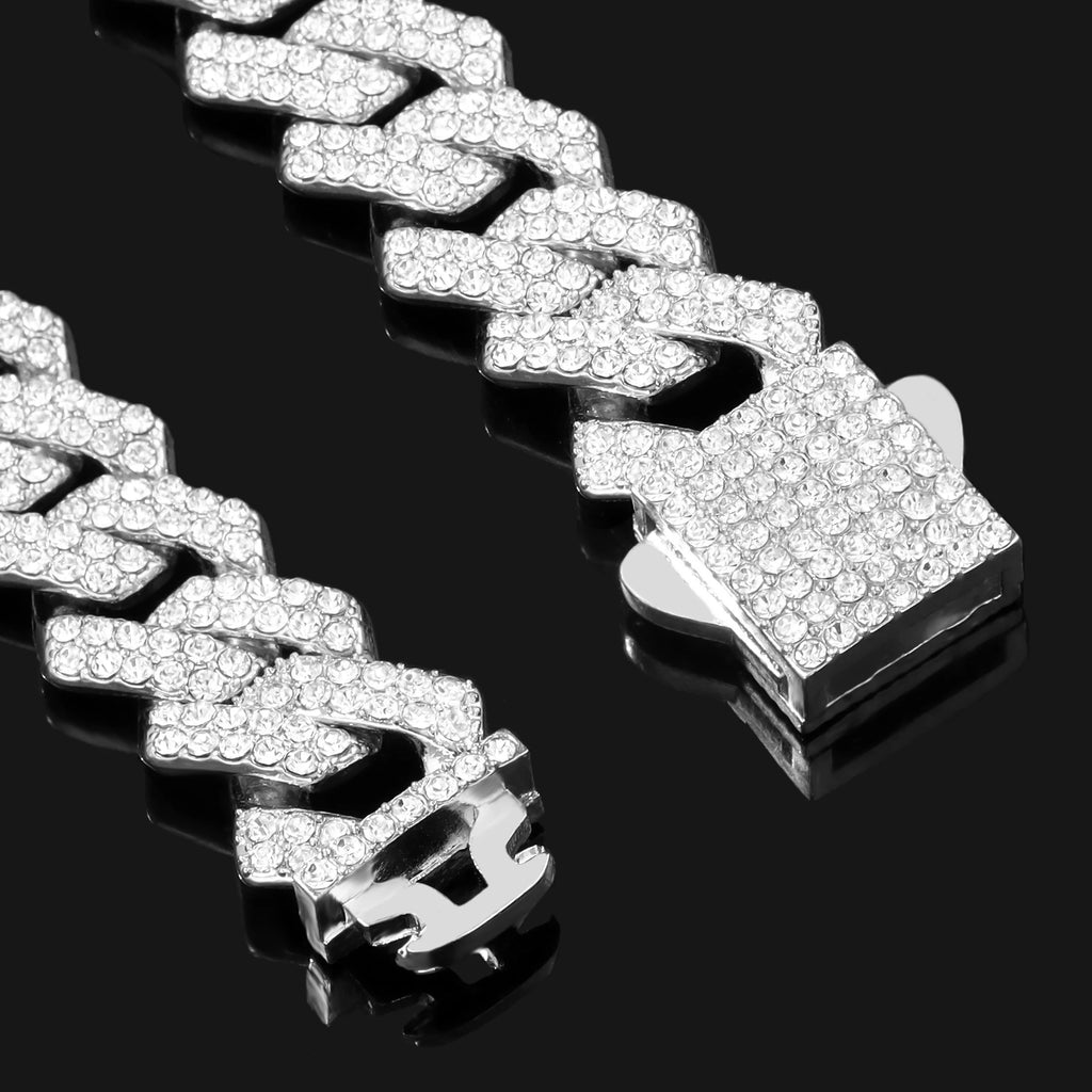 Iced out Cuban link chain 14MM