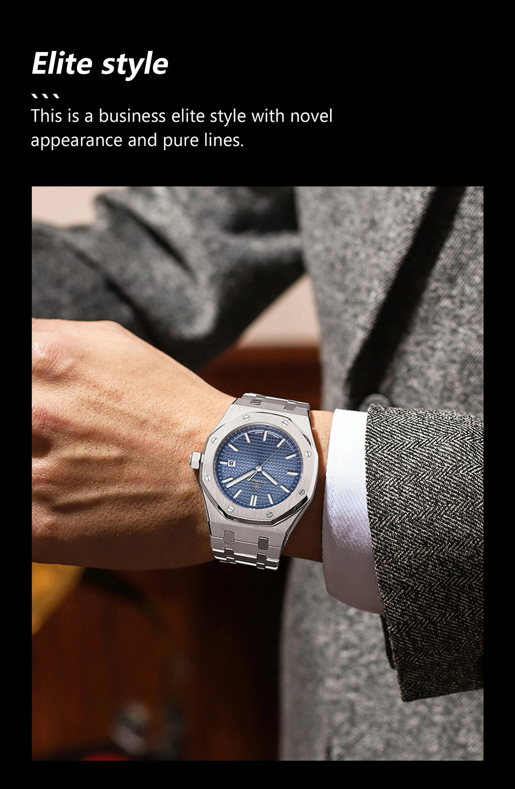 POEDAGAR Luxury Quartz watch