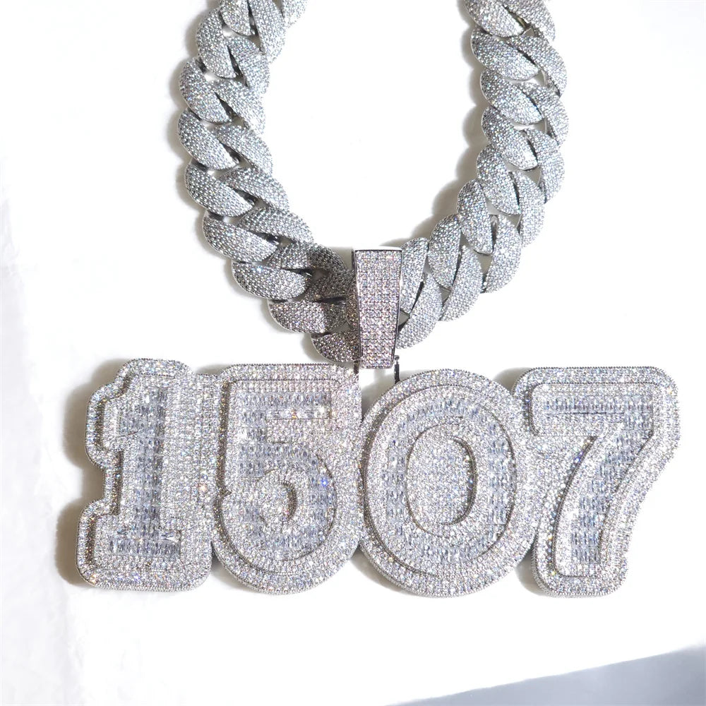Hip Hop Large Initial Letter Number chain