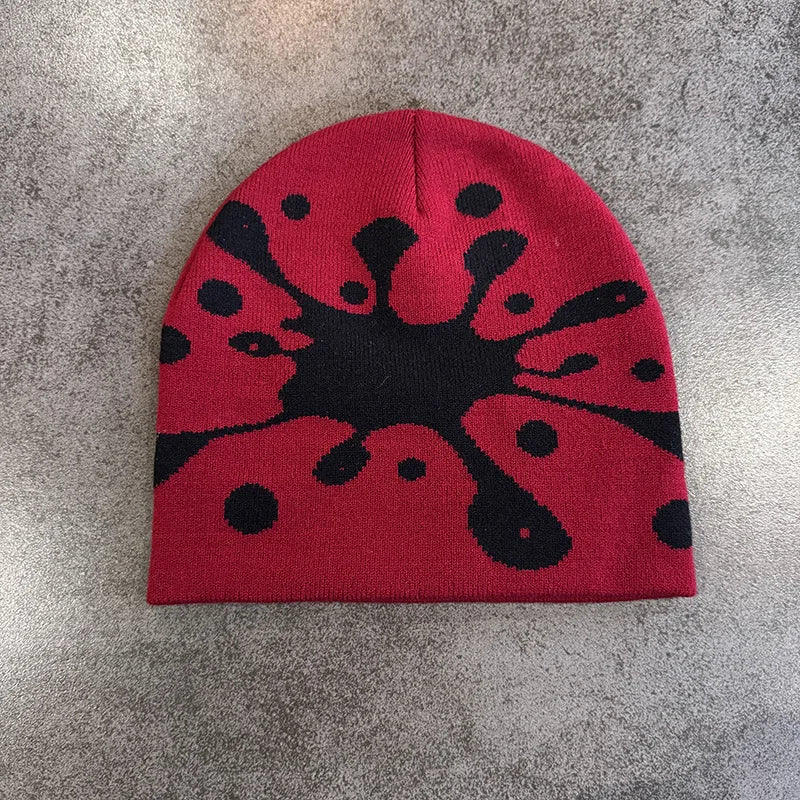Star Pattern Knit Hat Jacquard Warm Beanies for Women Men Winter Autumn Outdoor Skullcap Skiing Hat Y2K Cold Hat Hip Hop Cycling