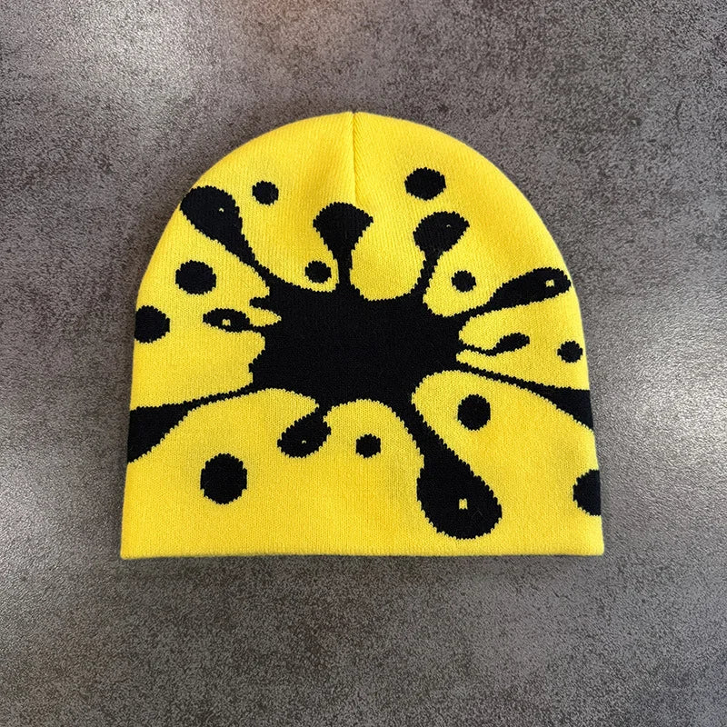 Star Pattern Knit Hat Jacquard Warm Beanies for Women Men Winter Autumn Outdoor Skullcap Skiing Hat Y2K Cold Hat Hip Hop Cycling