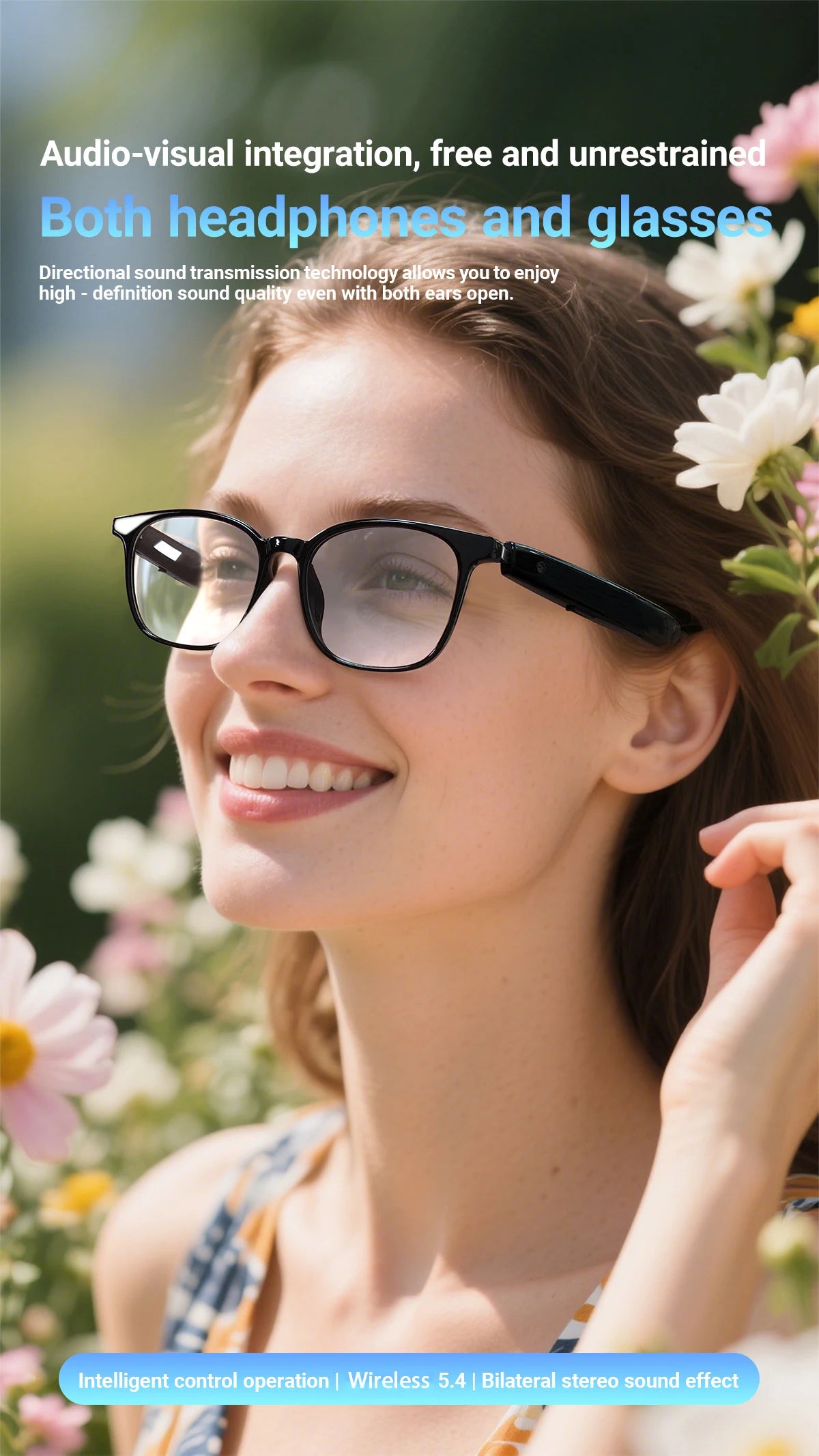 Smart AI Translation Wireless Glasses