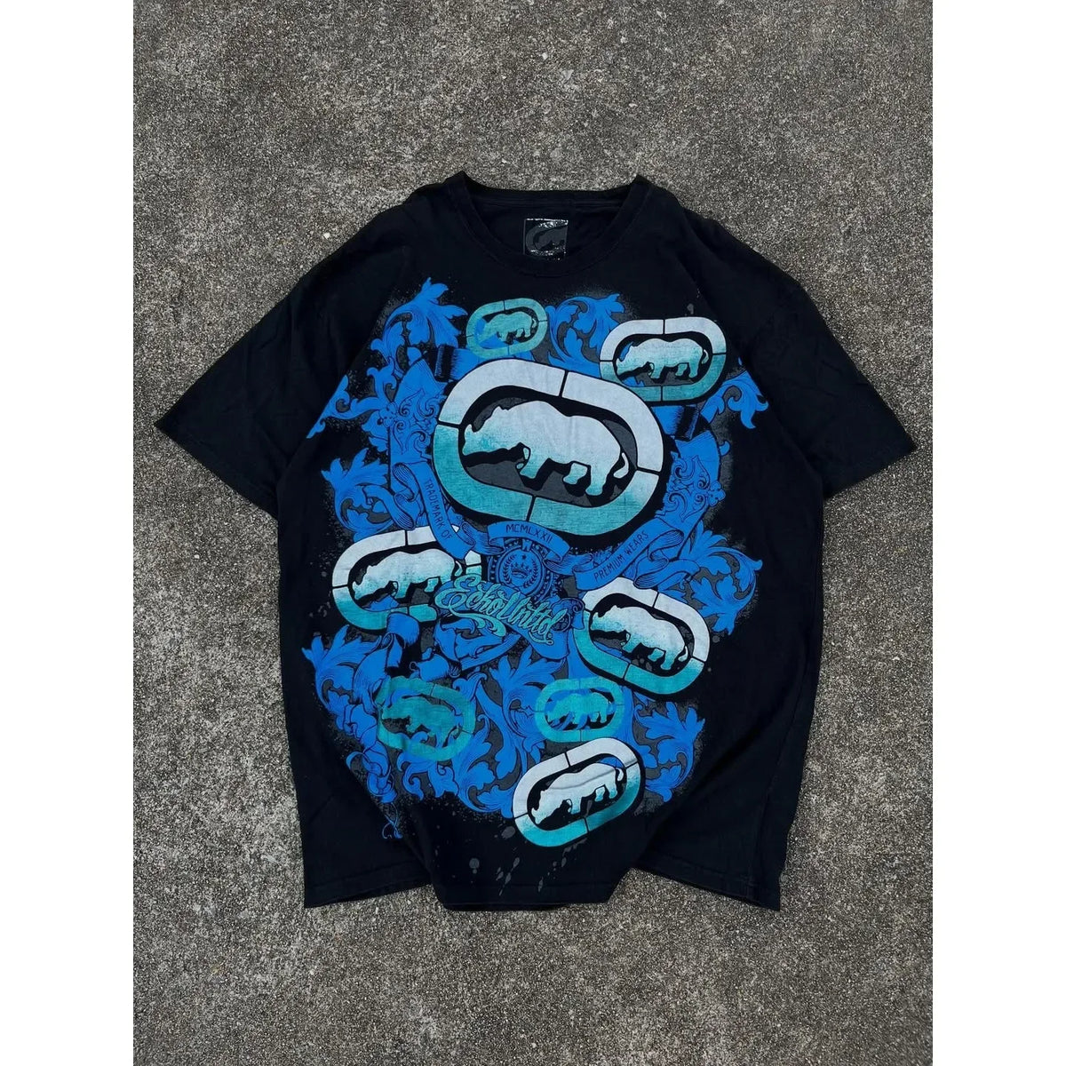 Y2KAffliction Short Sleeve Vintage Clothing Punk Hip Hop Graphic Print Oversized Tshirt Women Round Neck Cotton Short Sleeve Top