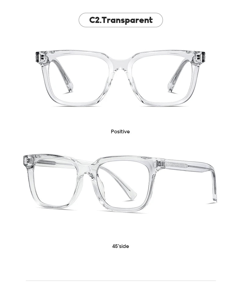 JMISUS Fashion Square Prescription Glasses