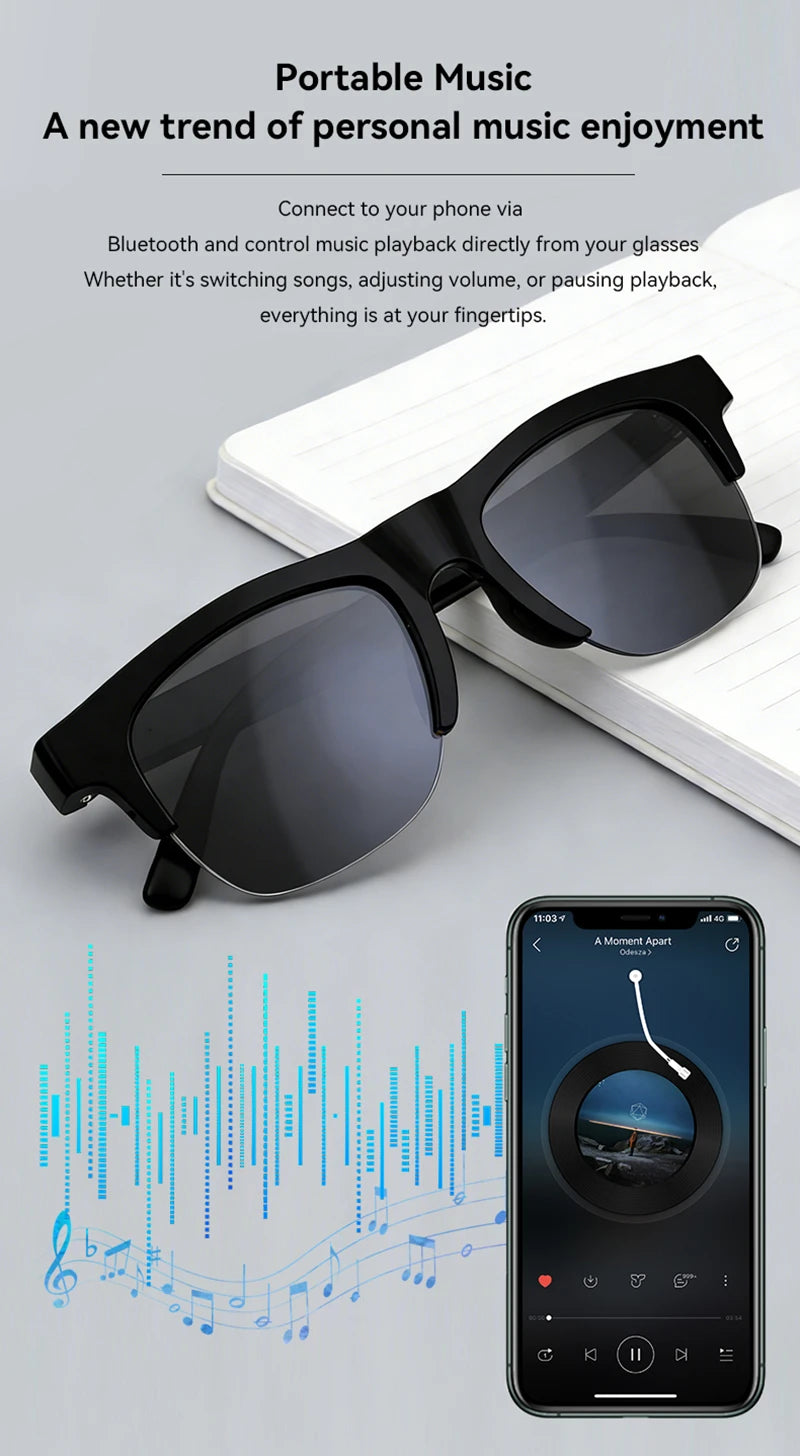 SE Élégance D12 Bluetooth Audio Smart Glasses