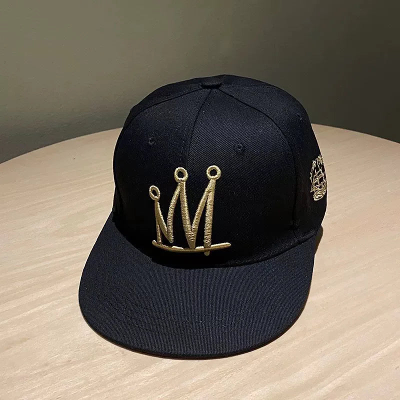 Youth Hip Hop Flat Brim Baseball Cap Outdoor Street Dance Hat for Men Fashion Snapback Adjustable Breathable Cotton
