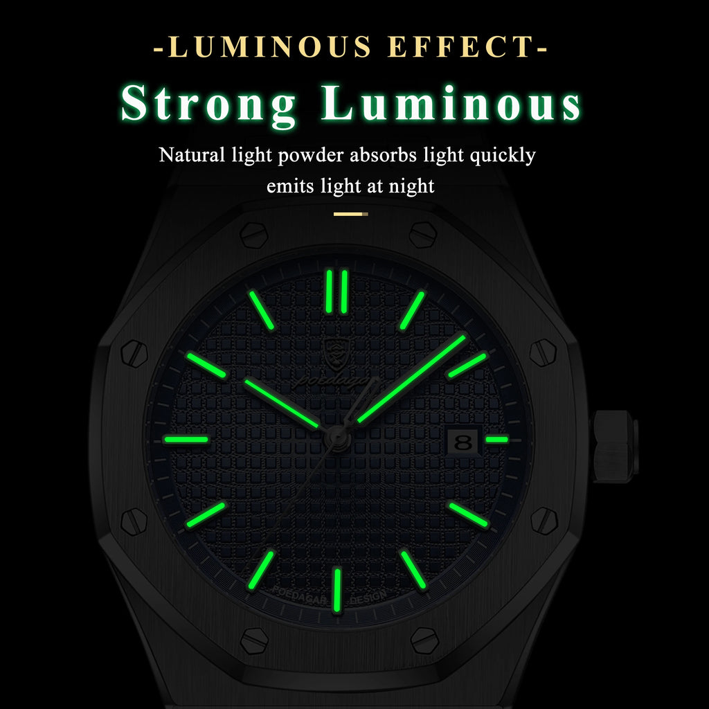 POEDAGAR Luxury Quartz watch