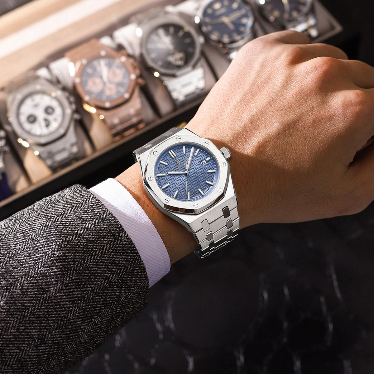 POEDAGAR Luxury Quartz watch