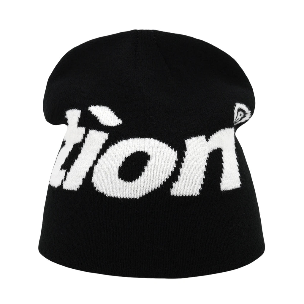 New Fashion Letter Autumn Winter Beanies for Women Men Outdoor Y2K Skullcap Warm Skiing Hat Cold Hat Hip Hop Cycling Knit Hat