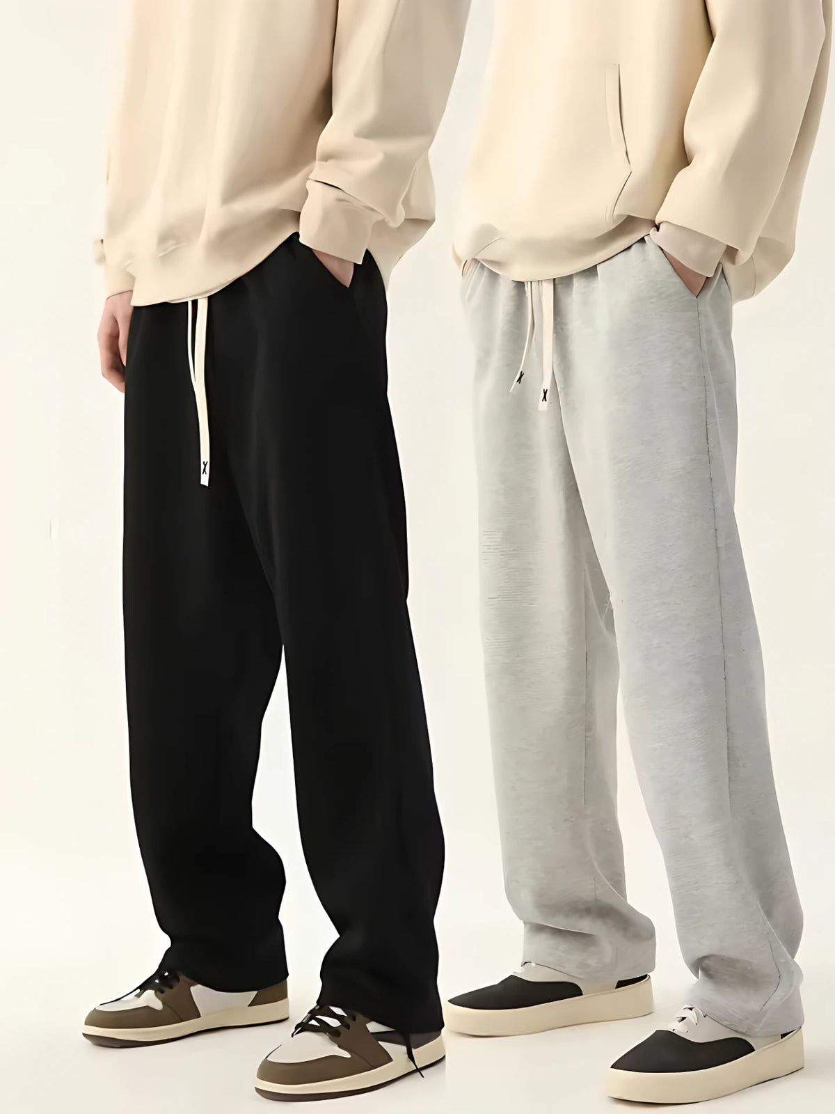 Neutral Baggy Jogger Sweatpants
