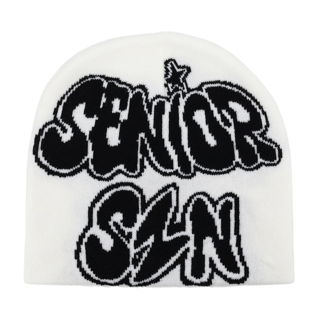 New Fashion Letter Autumn Winter Beanies for Women Men Outdoor Y2K Skullcap Warm Skiing Hat Cold Hat Hip Hop Cycling Knit Hat