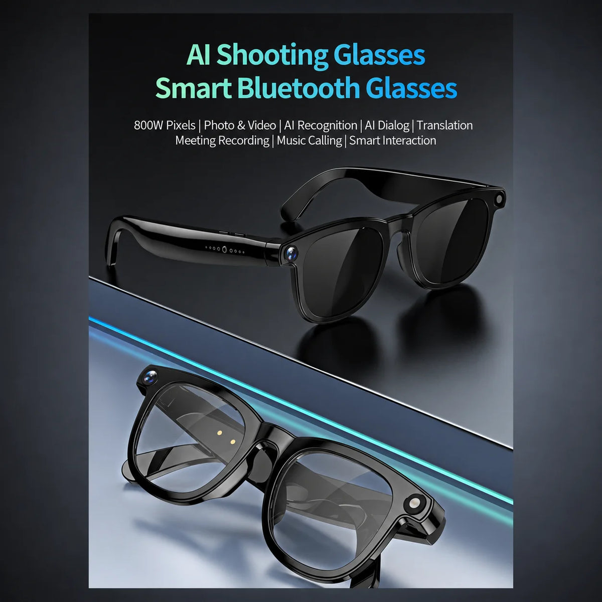 Ai smart glasses 3in1