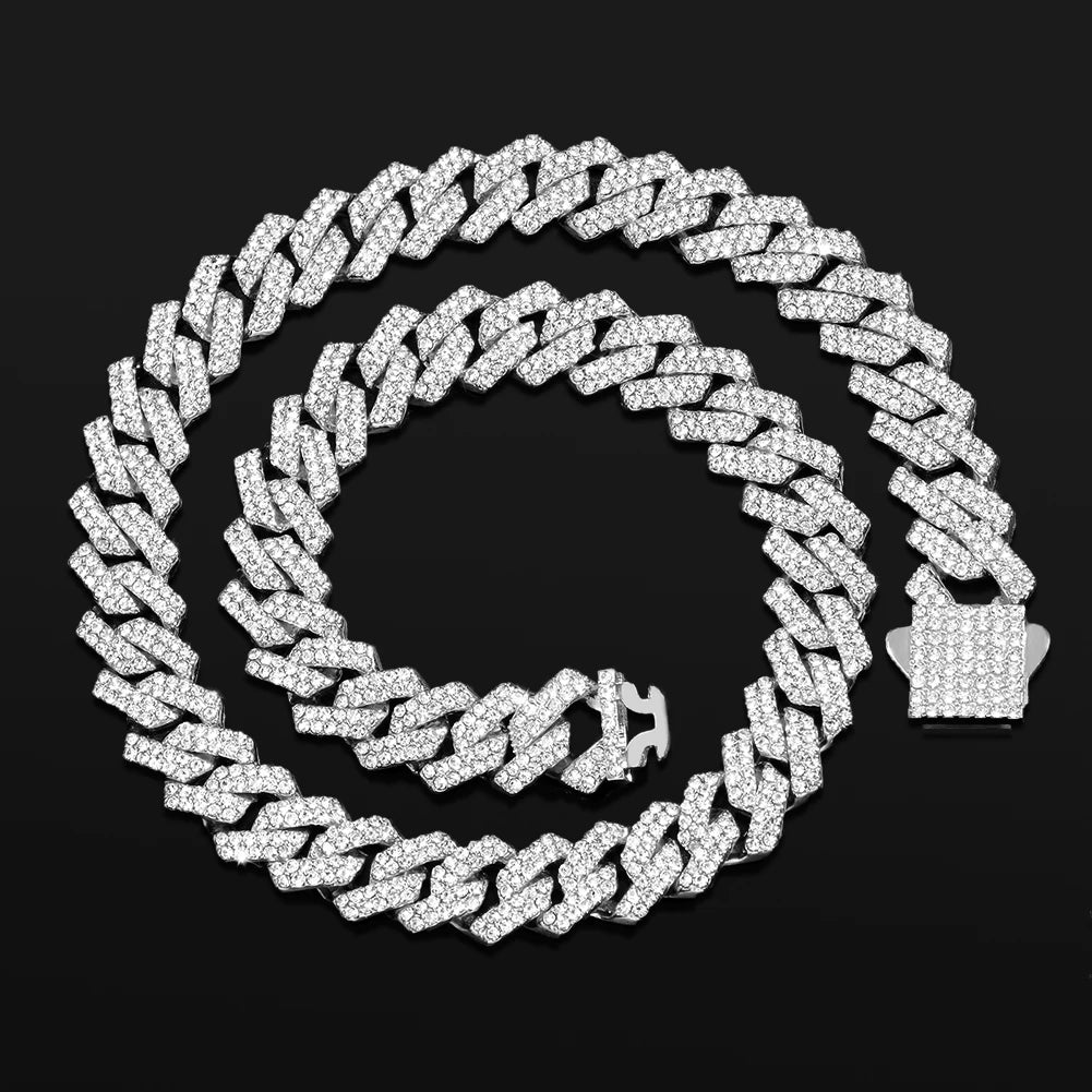 Iced out Cuban link chain 14MM