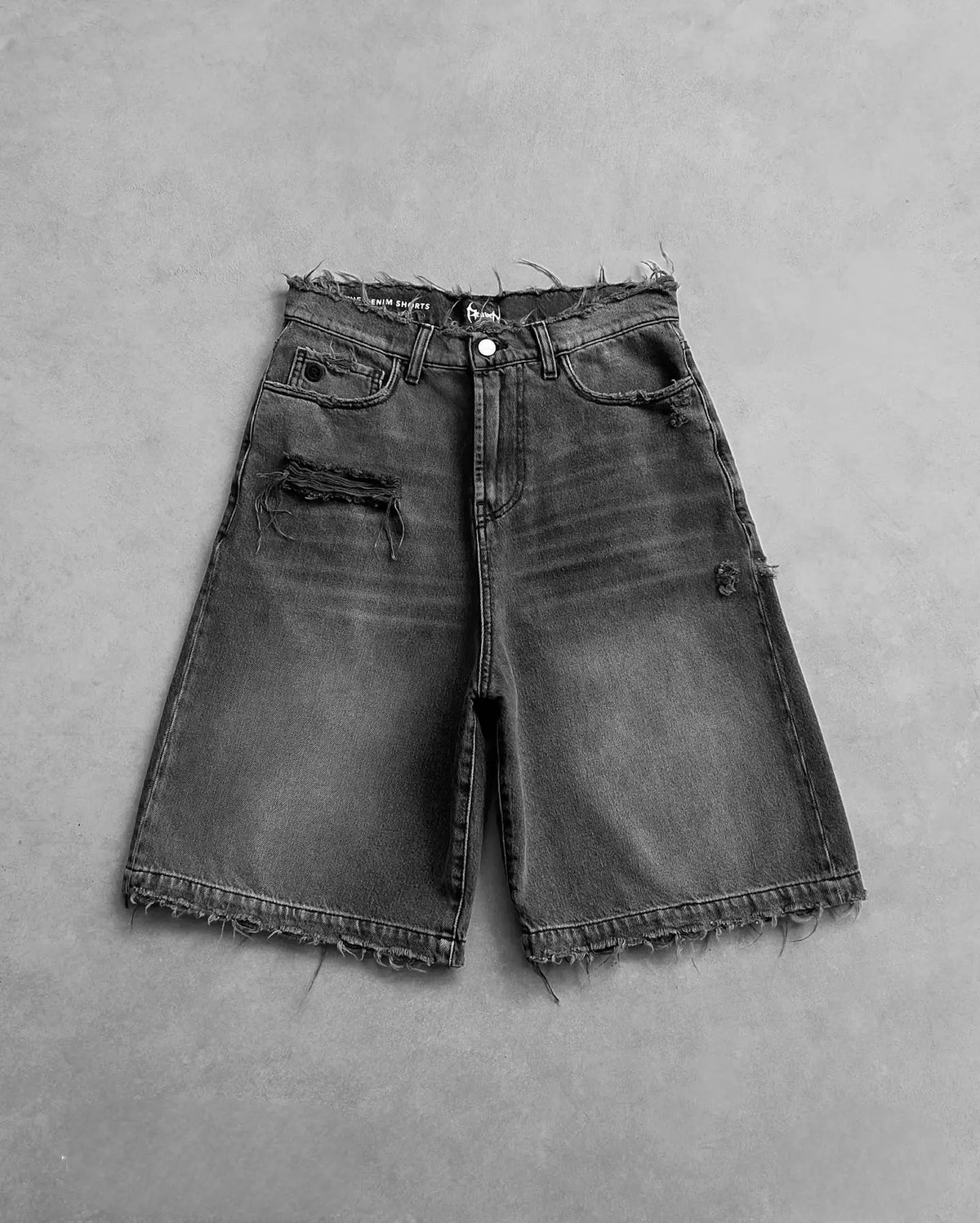 Gothic Rhinestone Cross Embroidery Viral Denim Jorts Y2K Vintage American Trend Gym Shorts Men Women Street Hip Hop Jean Short