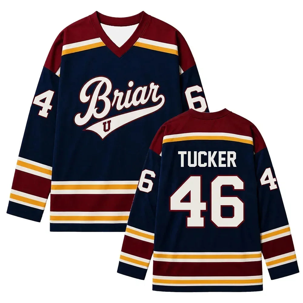 Hot TV Off Campus Briar University Hockey Jersey Graham 44 22 DI LAURENTIS 66 Tucker46 T-shirt Unisex Streetwear Women Men Merch