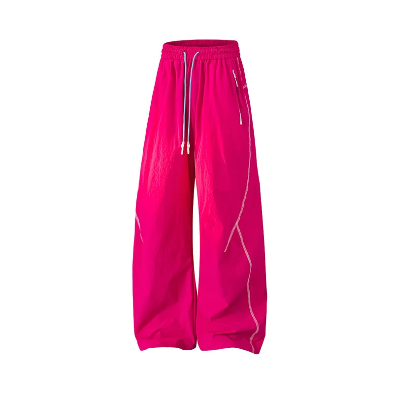 American High Street Trendy Hip-Hop Casual Pants Men's Spring Autumn Outdoor Hiking Loose Straight Pants Men Fashion Trousers