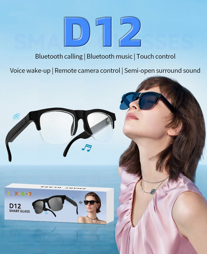 SE Élégance D12 Bluetooth Audio Smart Glasses