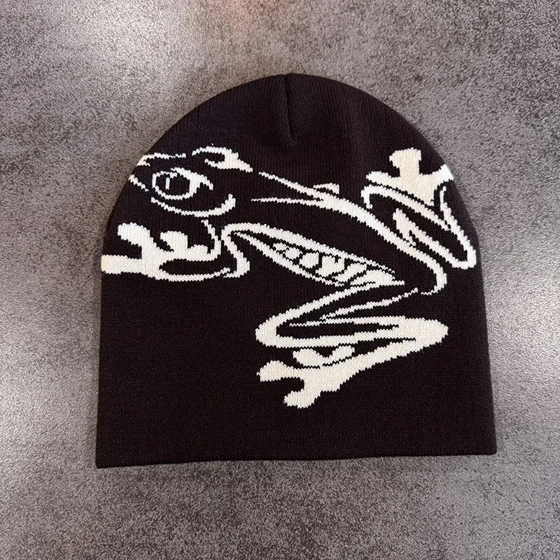 Star Pattern Knit Hat Jacquard Warm Beanies for Women Men Winter Autumn Outdoor Skullcap Skiing Hat Y2K Cold Hat Hip Hop Cycling