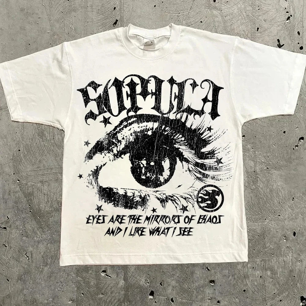 Harajuku Letter Graphic Oversized Tee