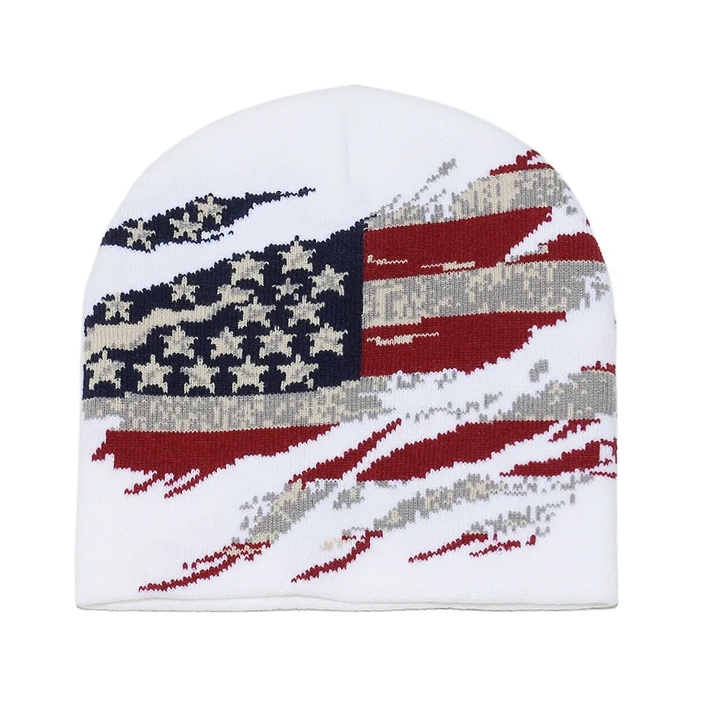 Star Pattern Knit Hat Jacquard Warm Beanies for Women Men Winter Autumn Outdoor Skullcap Skiing Hat Y2K Cold Hat Hip Hop Cycling