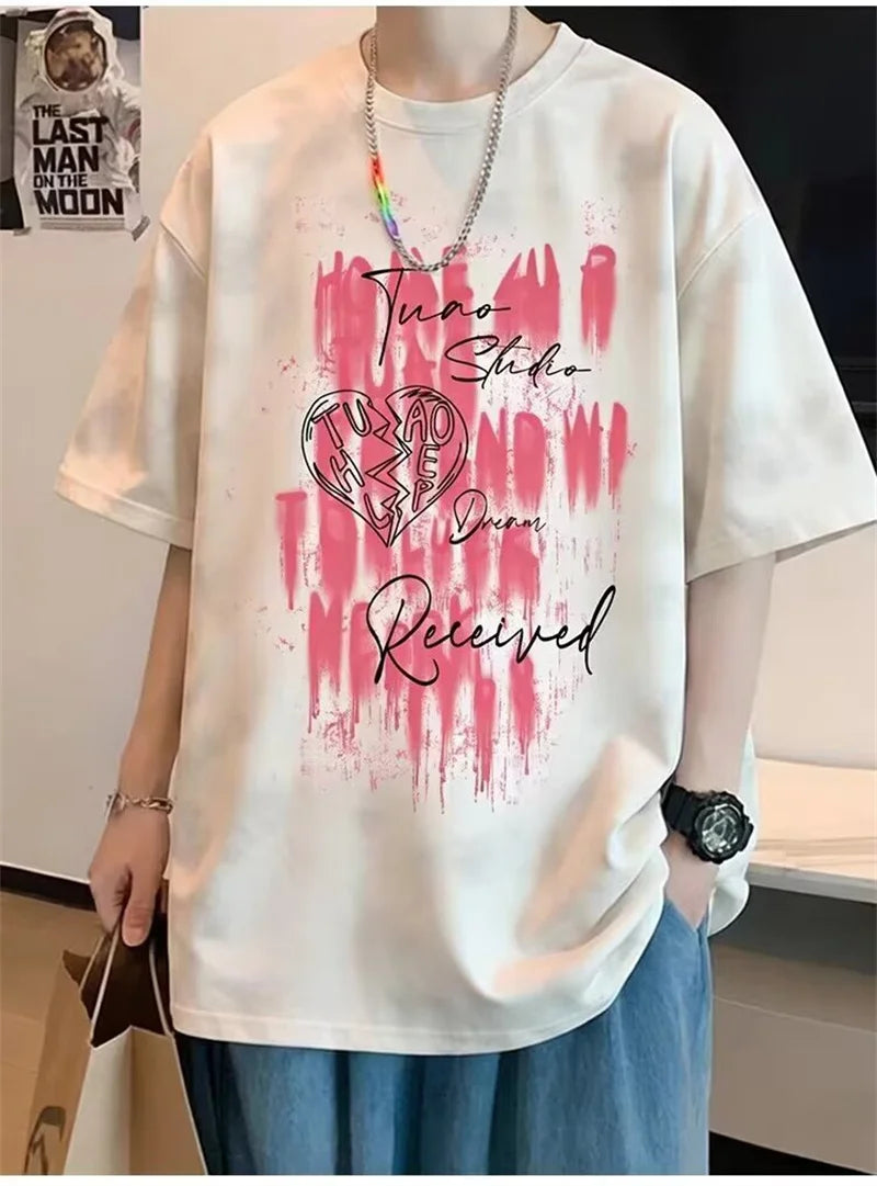 2026 Summer Men's Tie-Dye Graphic T-Shirt