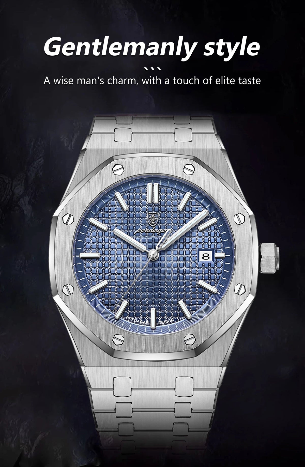 POEDAGAR Luxury Quartz watch