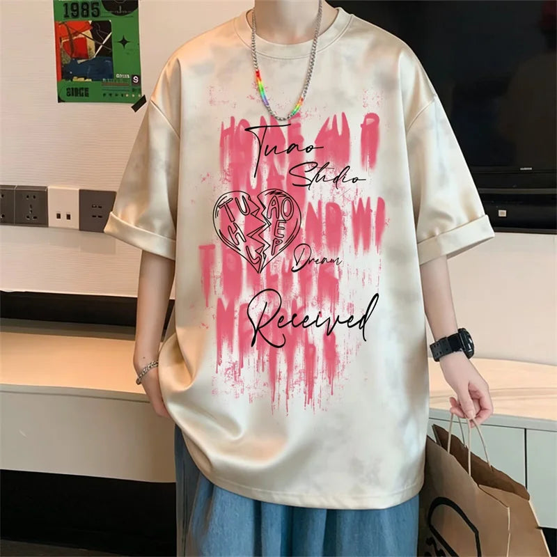 2026 Summer Men's Tie-Dye Graphic T-Shirt