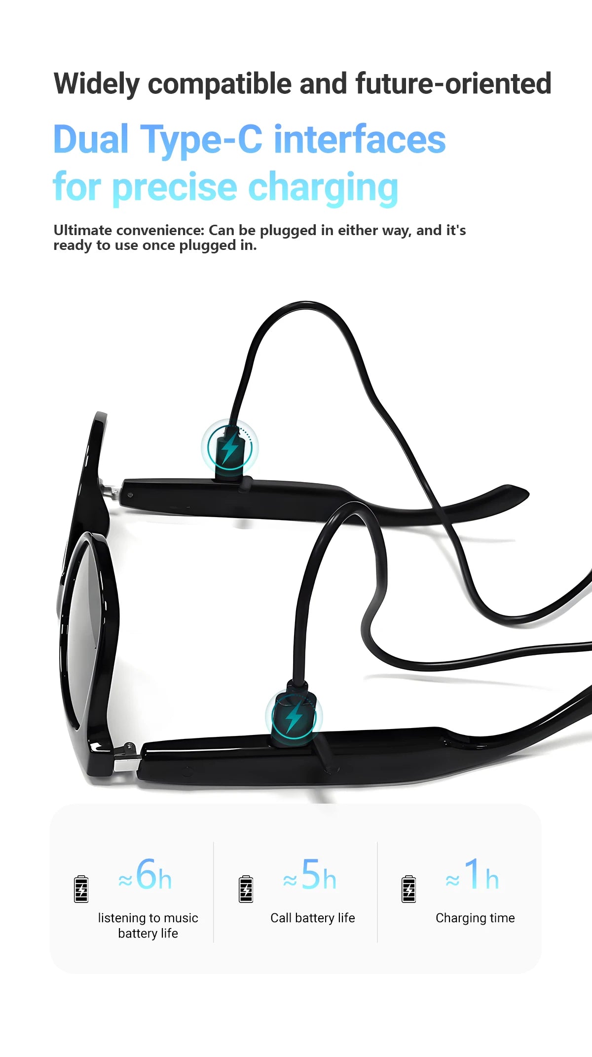 Smart AI Translation Wireless Glasses