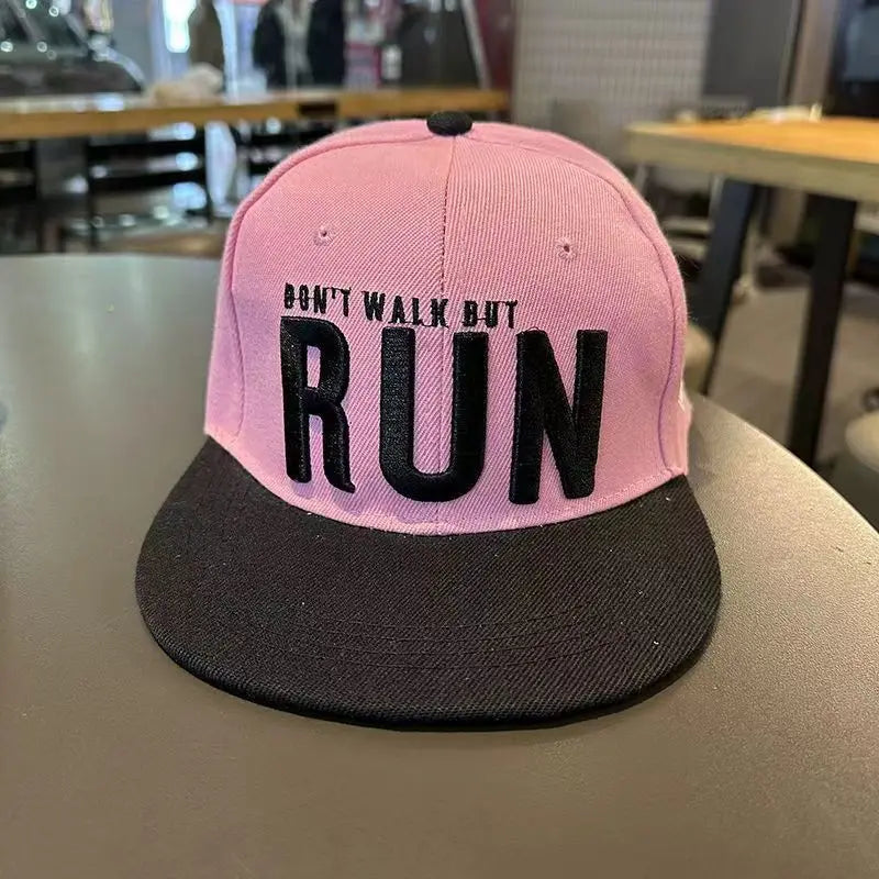 Youth Hip Hop Flat Brim Baseball Cap Outdoor Street Dance Hat for Men Fashion Snapback Adjustable Breathable Cotton