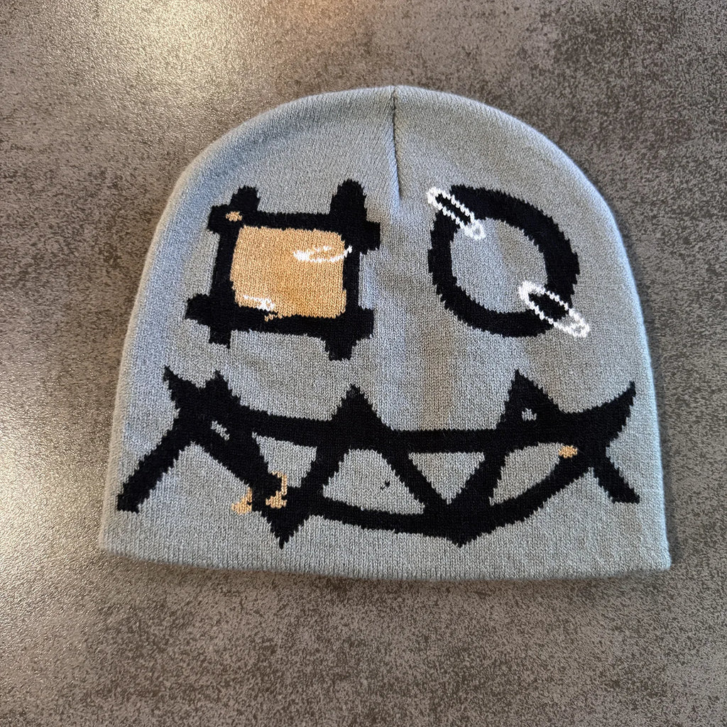 New Fashion Letter Autumn Winter Beanies for Women Men Outdoor Y2K Skullcap Warm Skiing Hat Cold Hat Hip Hop Cycling Knit Hat