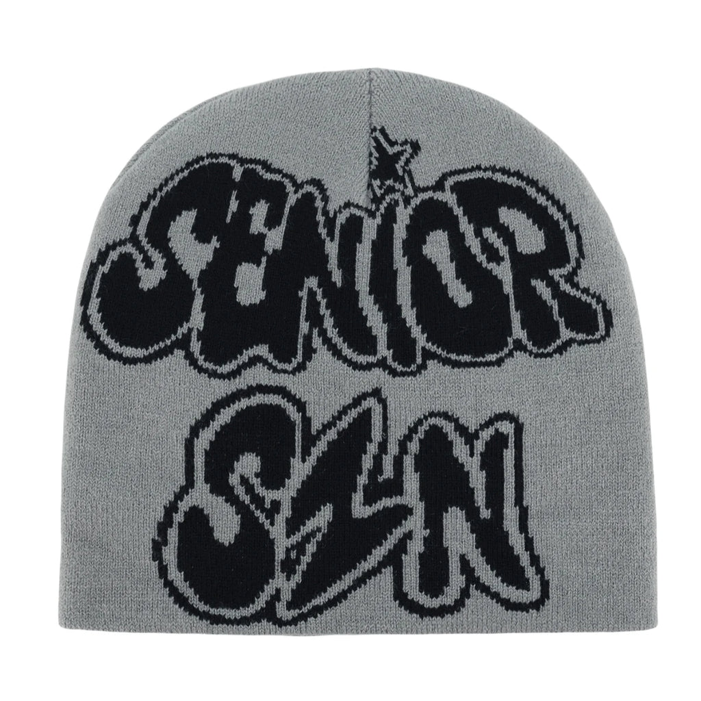 New Fashion Letter Autumn Winter Beanies for Women Men Outdoor Y2K Skullcap Warm Skiing Hat Cold Hat Hip Hop Cycling Knit Hat