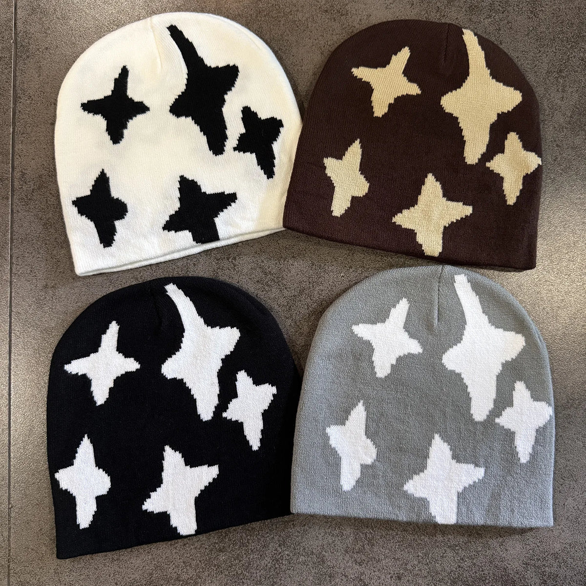 New Fashion Letter Autumn Winter Beanies for Women Men Outdoor Y2K Skullcap Warm Skiing Hat Cold Hat Hip Hop Cycling Knit Hat