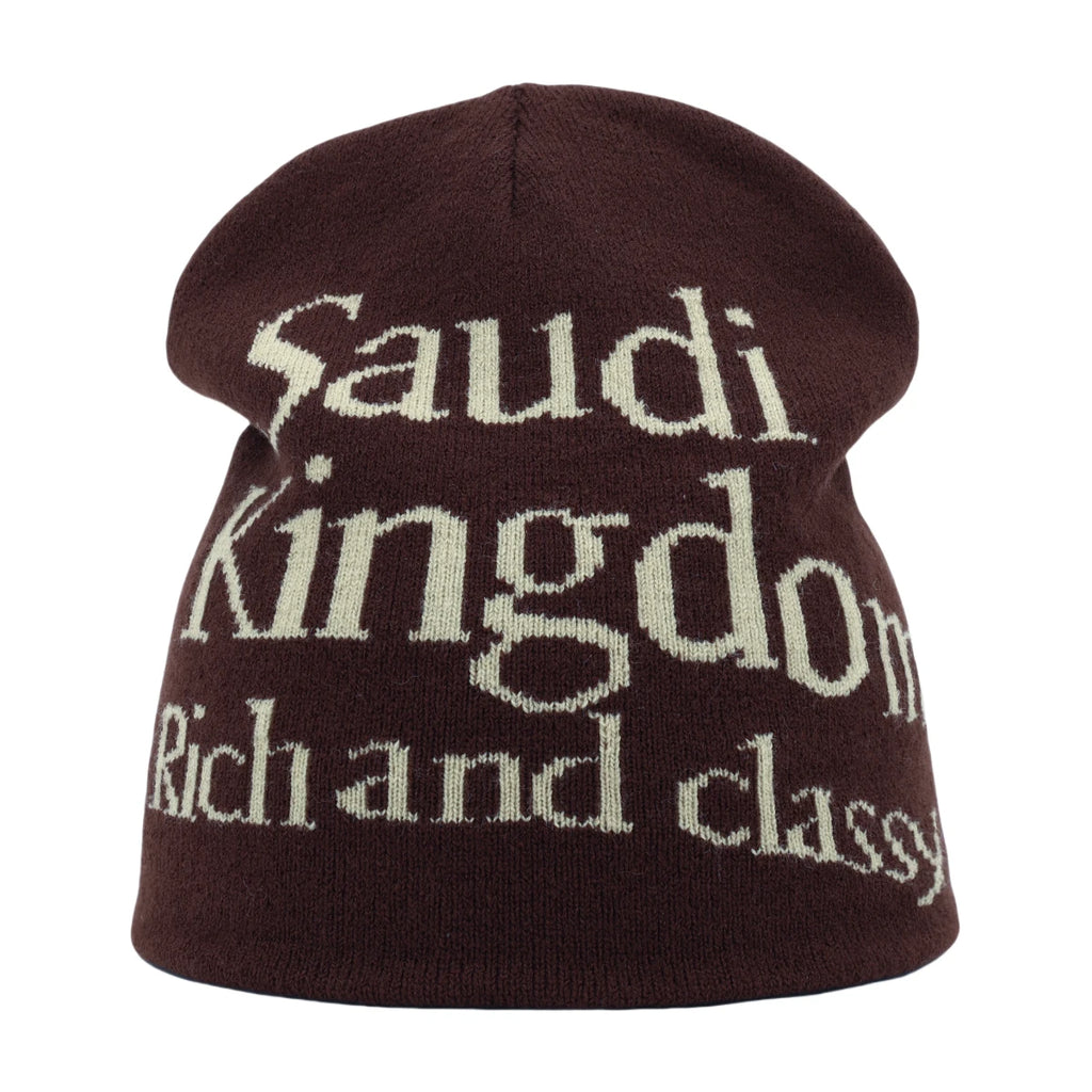 New Fashion Letter Autumn Winter Beanies for Women Men Outdoor Y2K Skullcap Warm Skiing Hat Cold Hat Hip Hop Cycling Knit Hat