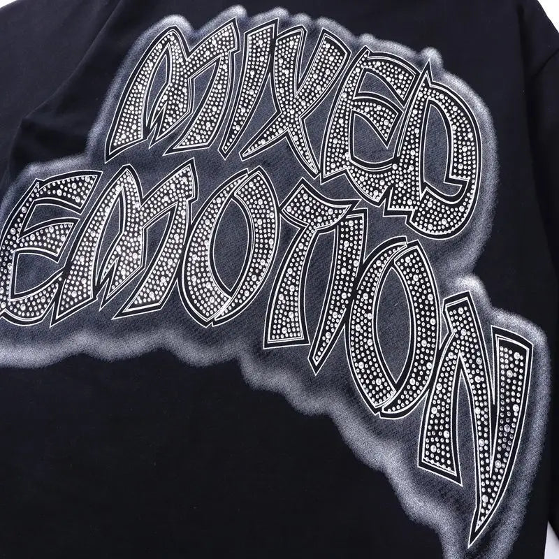 2026 New MIXED EMOTION Long Sleeve T-shirt Men Women High Street Full Print Best Quality Crewneck Hip Hop Oversized Tops