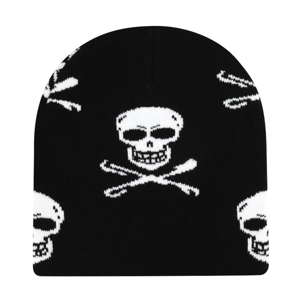 New Fashion Letter Autumn Winter Beanies for Women Men Outdoor Y2K Skullcap Warm Skiing Hat Cold Hat Hip Hop Cycling Knit Hat