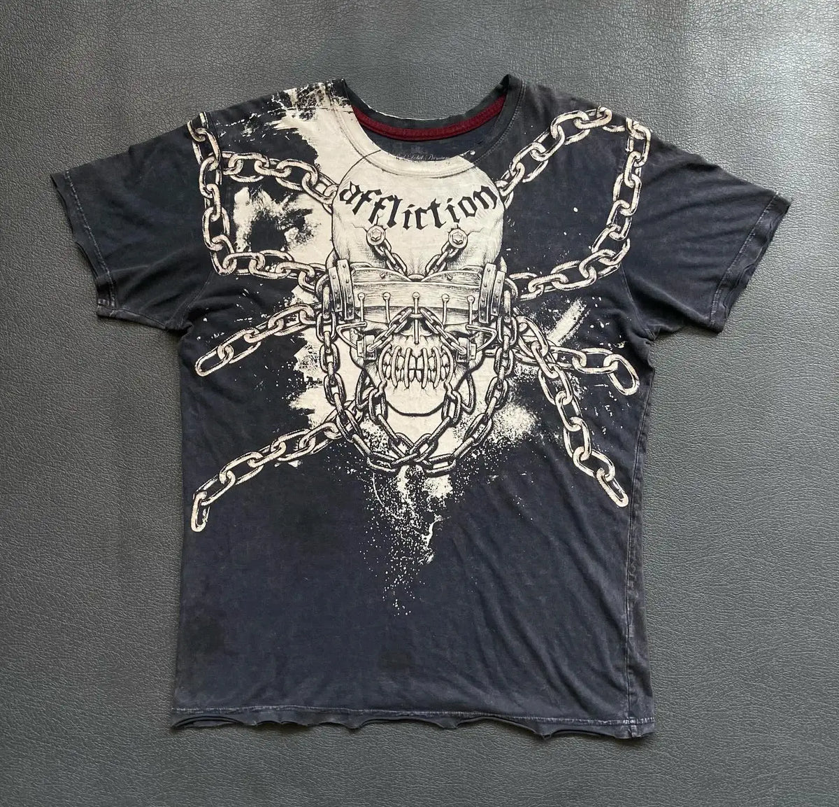 Y2KAffliction Short Sleeve Vintage Clothing Punk Hip Hop Graphic Print Oversized Tshirt Women Round Neck Cotton Short Sleeve Top