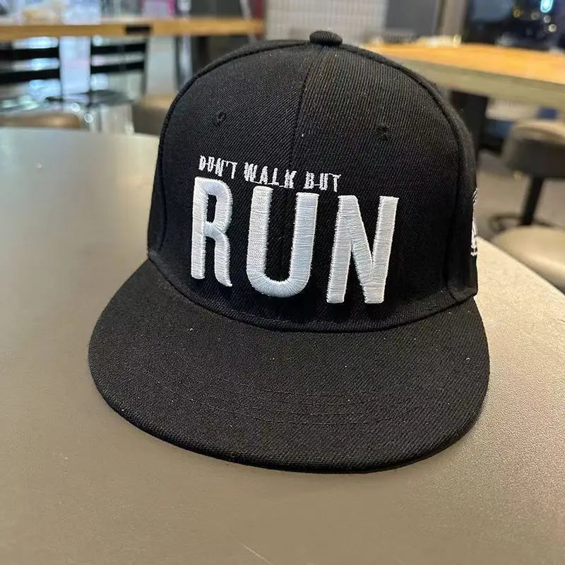 Youth Hip Hop Flat Brim Baseball Cap Outdoor Street Dance Hat for Men Fashion Snapback Adjustable Breathable Cotton