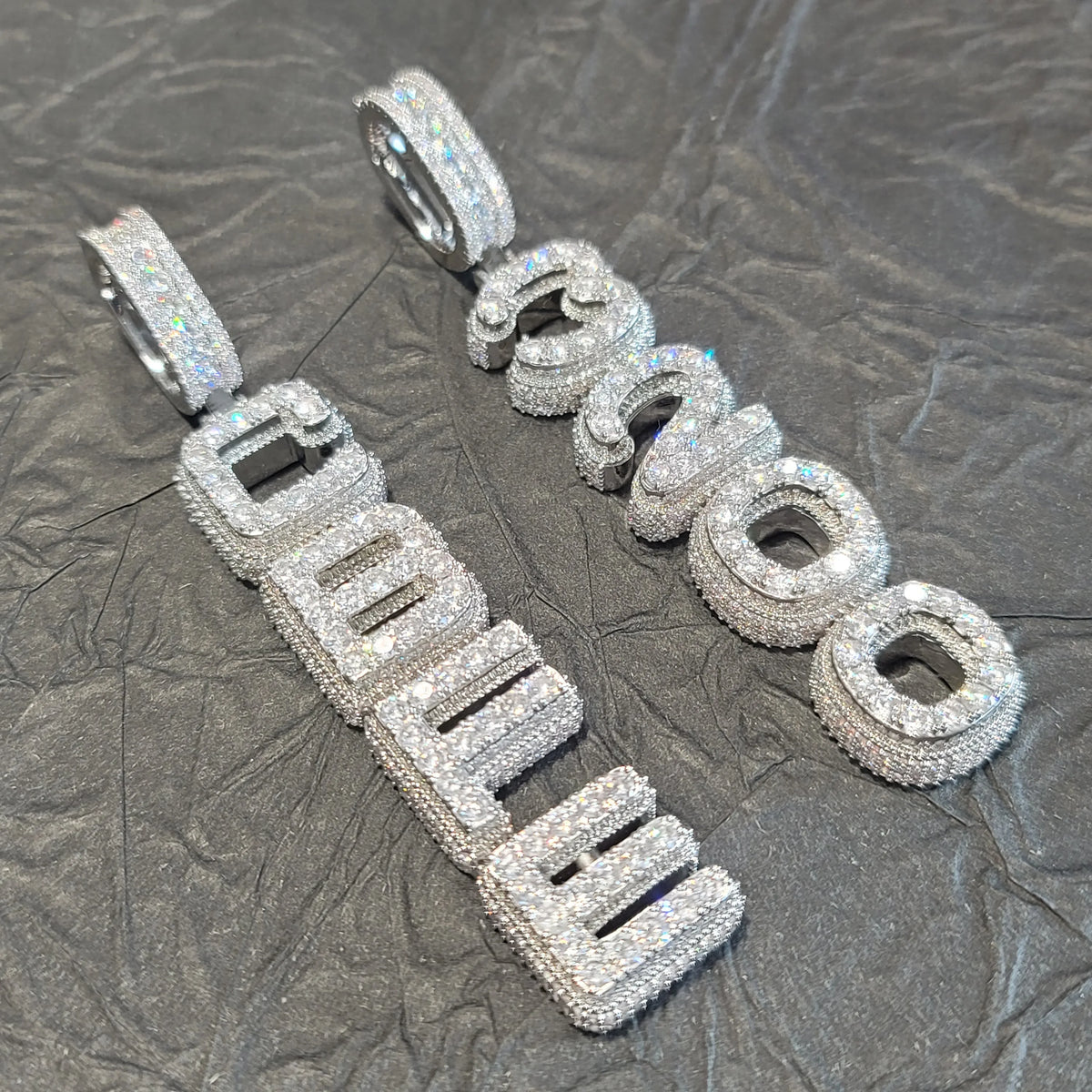 Custom Name Vertical Chain Necklace