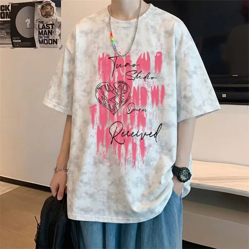 2026 Summer Men's Tie-Dye Graphic T-Shirt