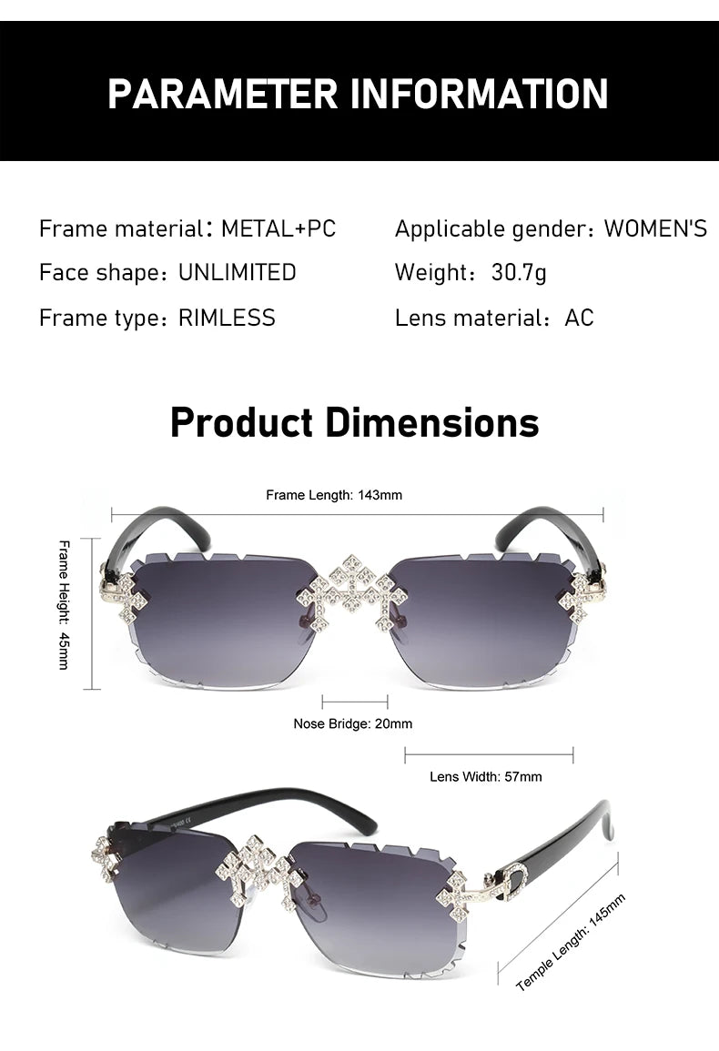 2025 Fashion Square UV400 Sun Glasses
