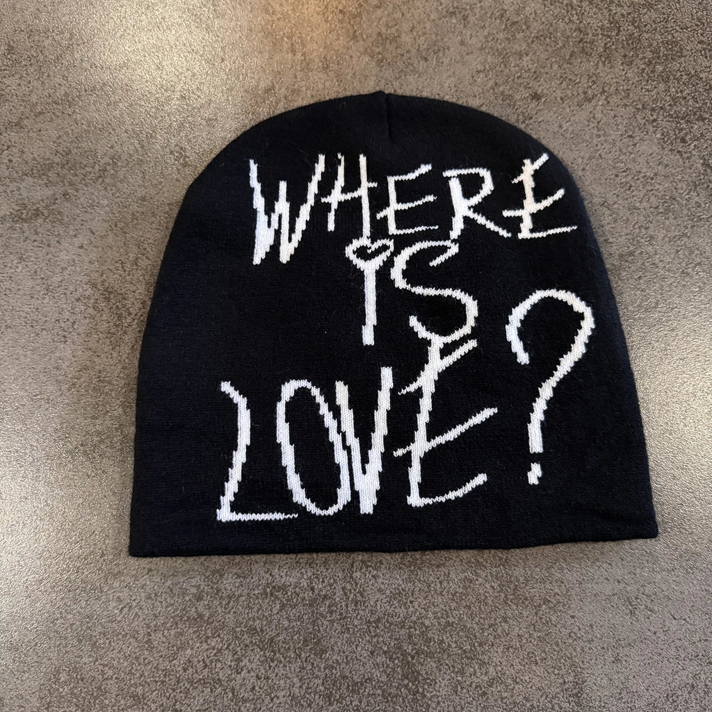 New Fashion Letter Autumn Winter Beanies for Women Men Outdoor Y2K Skullcap Warm Skiing Hat Cold Hat Hip Hop Cycling Knit Hat