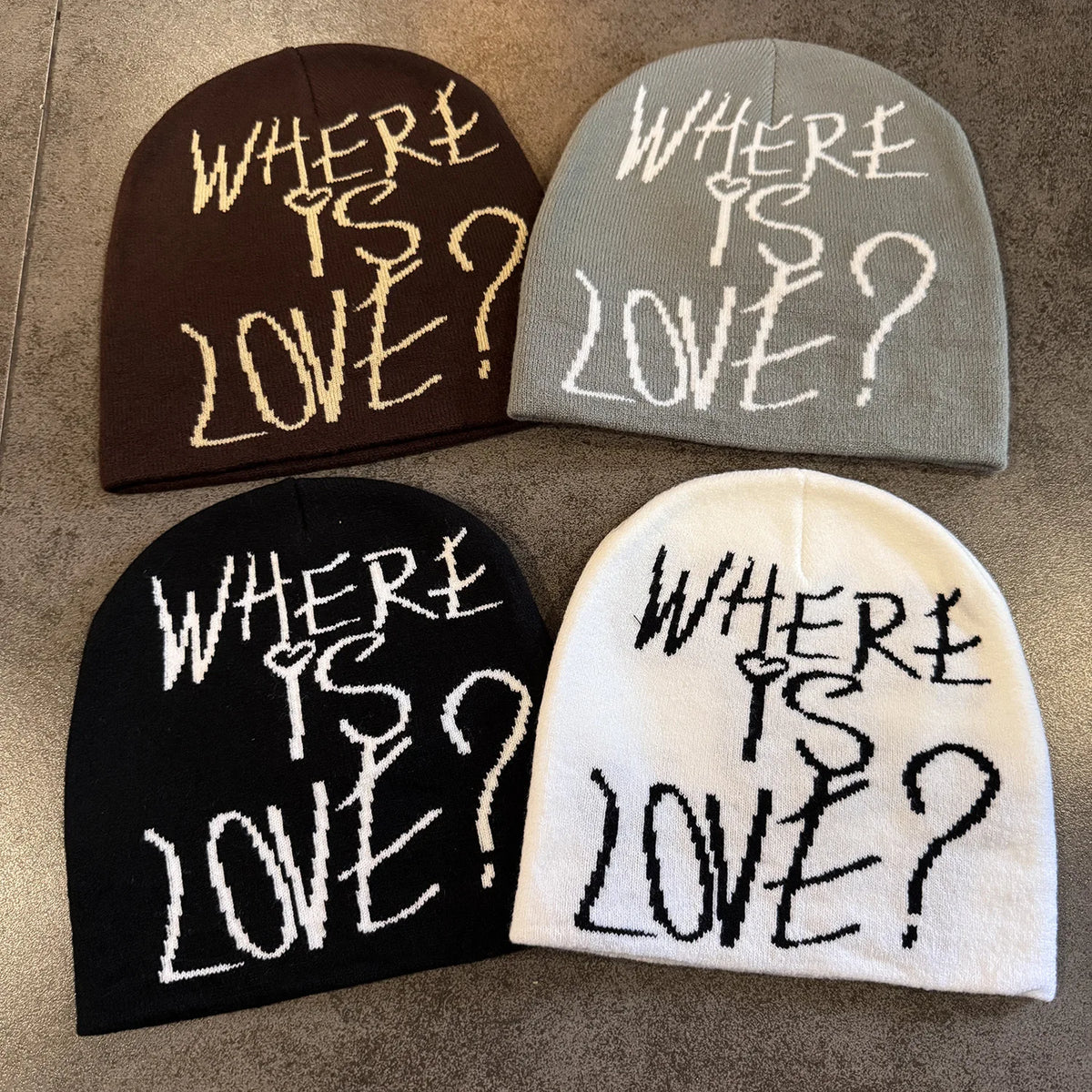 New Fashion Letter Autumn Winter Beanies for Women Men Outdoor Y2K Skullcap Warm Skiing Hat Cold Hat Hip Hop Cycling Knit Hat